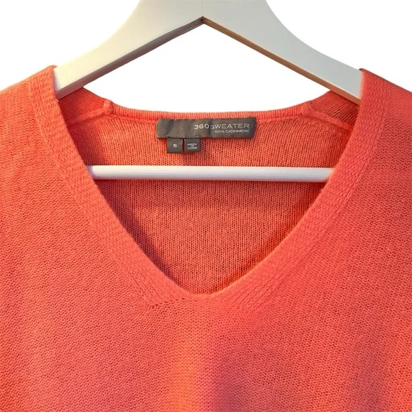 360 Cashmere Orange sweater | SZ small - Picture 1 of 7